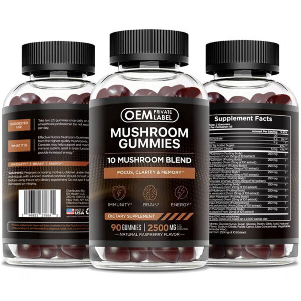 Mushroom Gummies Brain Booster Lion Mane Mushroom Gummies - Image 6