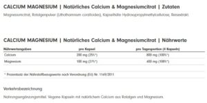 ProFuel CALCIUM & MAGNESIUM 120 Kaps. - Image 2