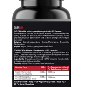 #GYMJUICE - CREAGAA 120 Kapseln