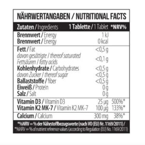 MST - Calcium Citrate D3 + K2Vital 60 Tabletten