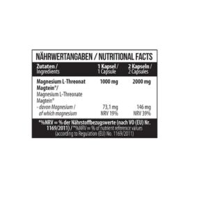 MST - Magnesium L-Threonate 1000mg - 60 Kapseln