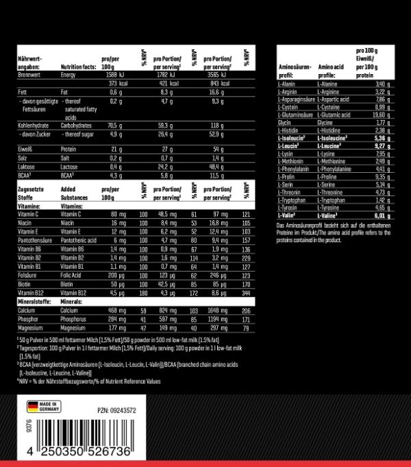 Body Attack Power Weight Gainer 4,75kg - Image 2