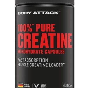 Body Attack 100% Pure Creatine 600 Kapseln