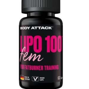 Body Attack Lipo100 Fem - 60 Kapseln