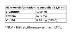 Olimp L-Carnitine + Caffeine Extreme Shot 10x25ml - Image 2