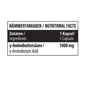 MST - GABA 1000mg 90 Kapseln - Image 2